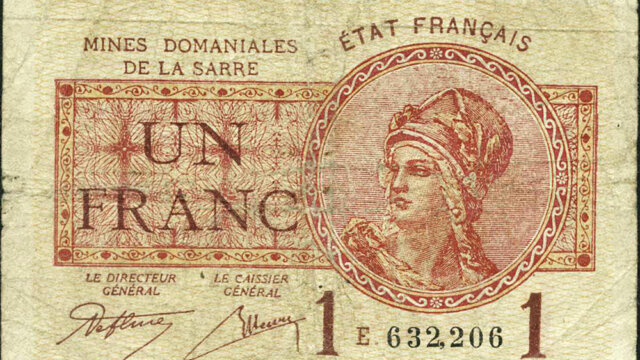 1 franc Mines domaniales de la Sarre type 1920