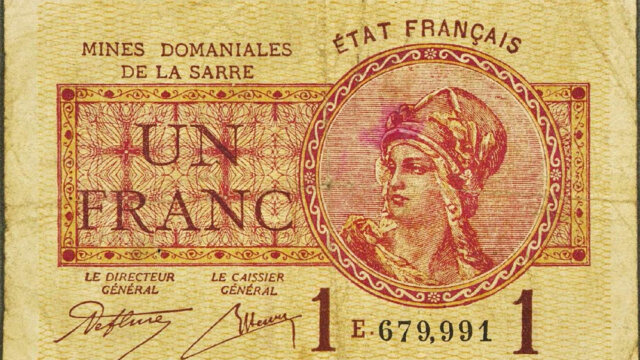 1 franc Mines domaniales de la Sarre type 1920