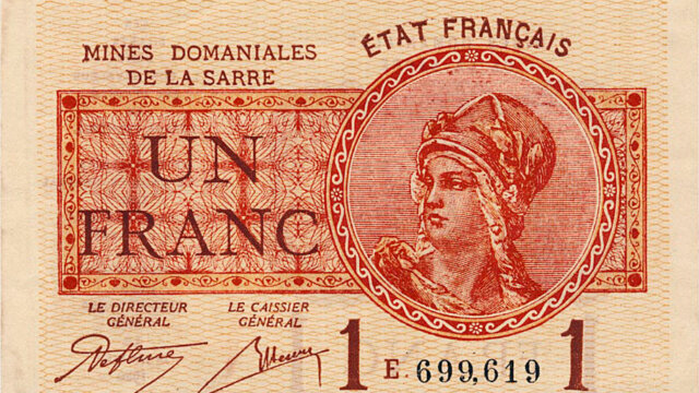 1 franc Mines domaniales de la Sarre type 1920