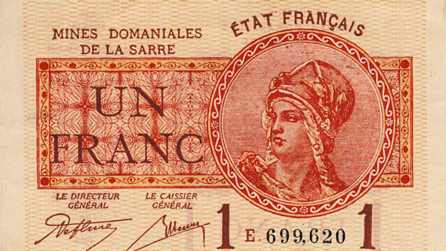 1 franc Mines domaniales de la Sarre type 1920