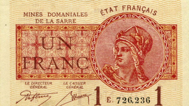 1 franc Mines domaniales de la Sarre type 1920