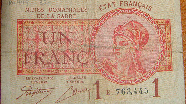 1 franc Mines domaniales de la Sarre type 1920