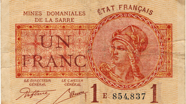 1 franc Mines domaniales de la Sarre type 1920