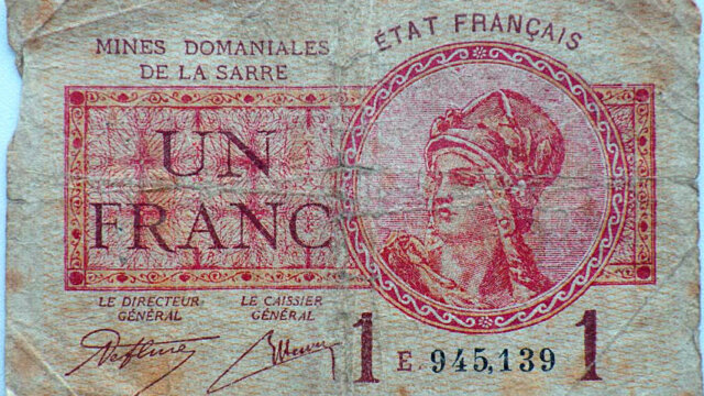 1 franc Mines domaniales de la Sarre type 1920