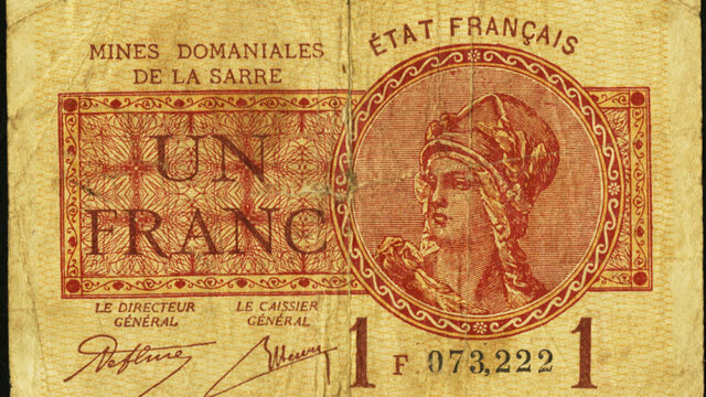 1 franc Mines domaniales de la Sarre type 1920