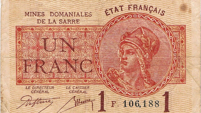 1 franc Mines domaniales de la Sarre type 1920