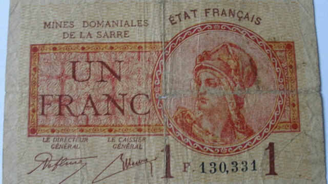 1 franc Mines domaniales de la Sarre type 1920