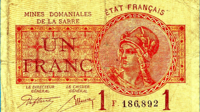 1 franc Mines domaniales de la Sarre type 1920