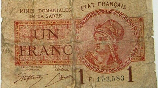 1 franc Mines domaniales de la Sarre type 1920