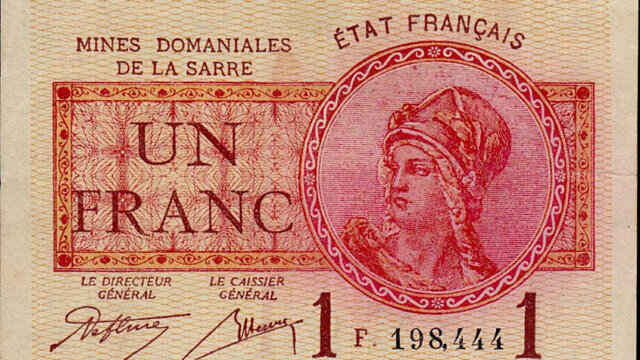 1 franc Mines domaniales de la Sarre type 1920