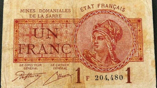 1 franc Mines domaniales de la Sarre type 1920