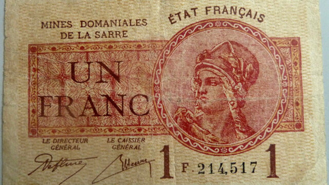 1 franc Mines domaniales de la Sarre type 1920