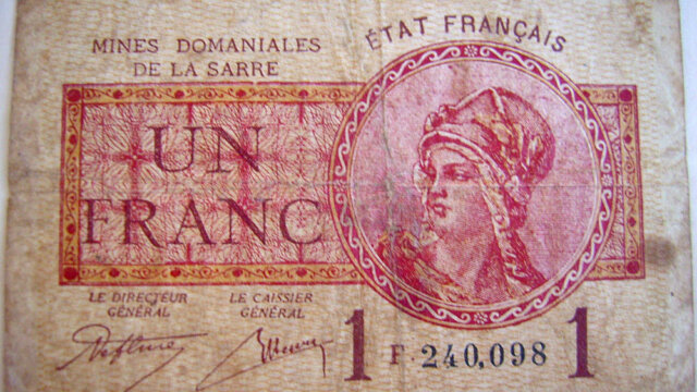 1 franc Mines domaniales de la Sarre type 1920