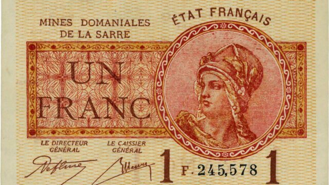 1 franc Mines domaniales de la Sarre type 1920