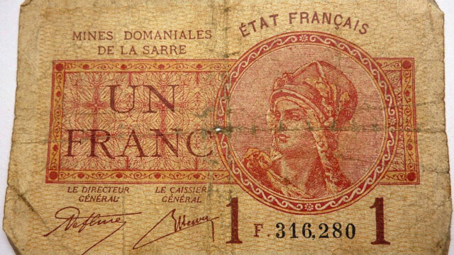 1 franc Mines domaniales de la Sarre type 1920