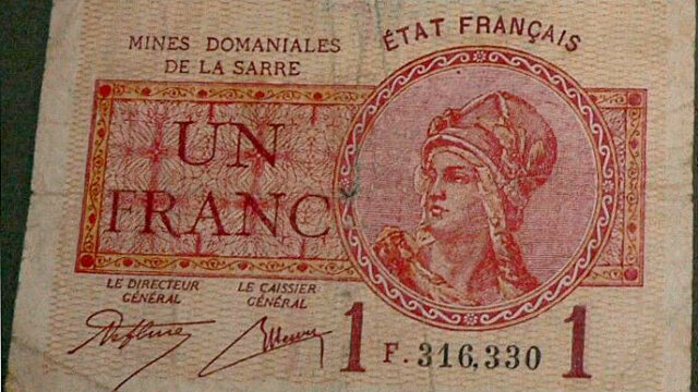 1 franc Mines domaniales de la Sarre type 1920