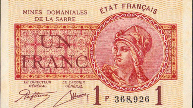 1 franc Mines domaniales de la Sarre type 1920