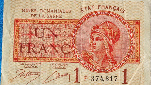 1 franc Mines domaniales de la Sarre type 1920