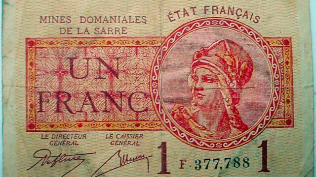 1 franc Mines domaniales de la Sarre type 1920