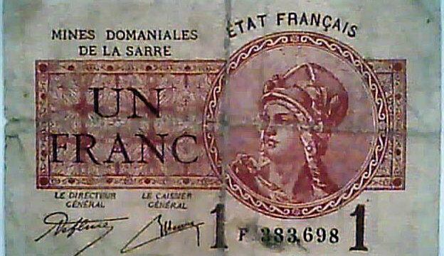 1 franc Mines domaniales de la Sarre type 1920