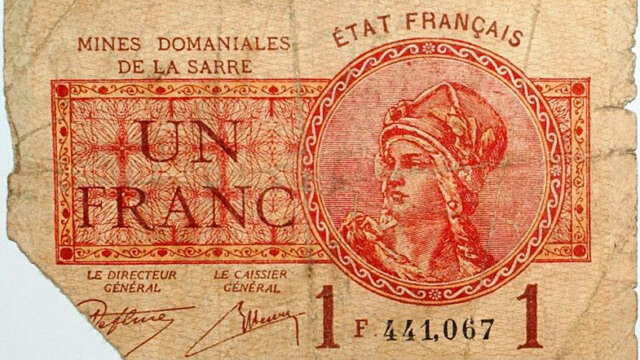 1 franc Mines domaniales de la Sarre type 1920