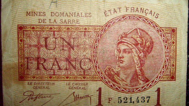 1 franc Mines domaniales de la Sarre type 1920