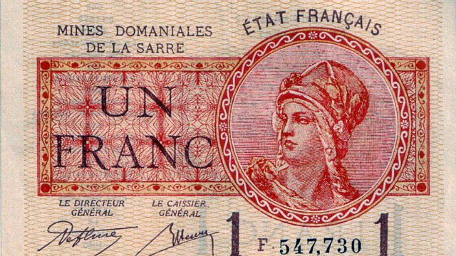 1 franc Mines domaniales de la Sarre type 1920