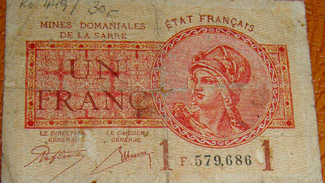 1 franc Mines domaniales de la Sarre type 1920