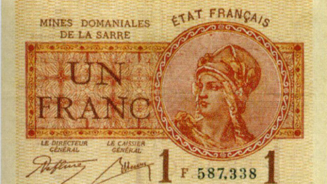 1 franc Mines domaniales de la Sarre type 1920