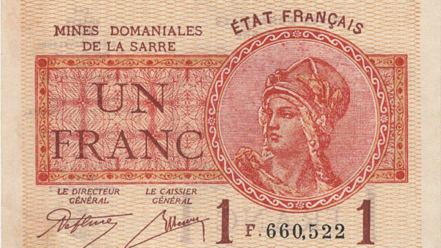 1 franc Mines domaniales de la Sarre type 1920