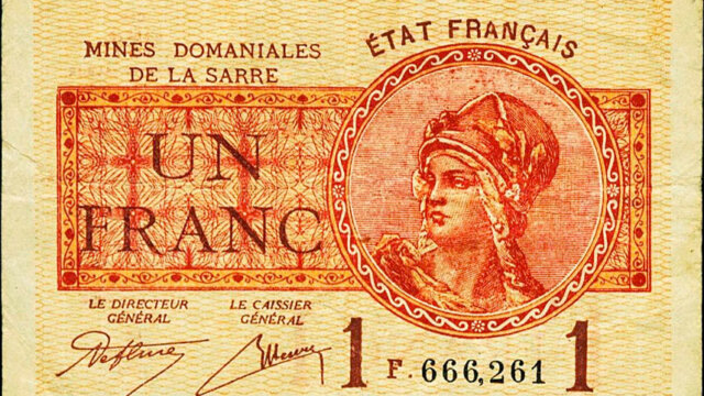 1 franc Mines domaniales de la Sarre type 1920