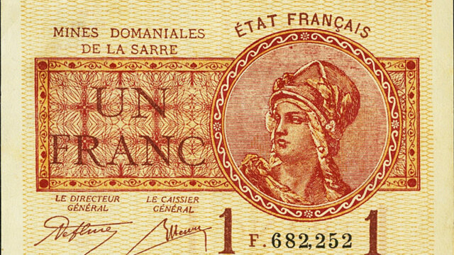 1 franc Mines domaniales de la Sarre type 1920