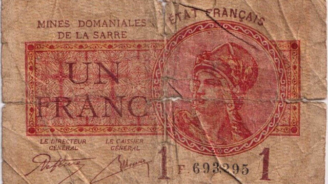 1 franc Mines domaniales de la Sarre type 1920