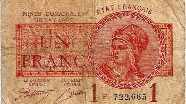 1 franc Mines domaniales de la Sarre type 1920