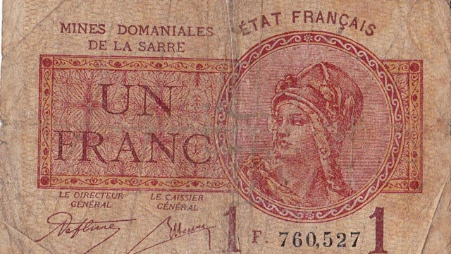 1 franc Mines domaniales de la Sarre type 1920