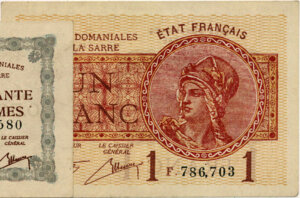 1 franc Mines domaniales de la Sarre type 1920