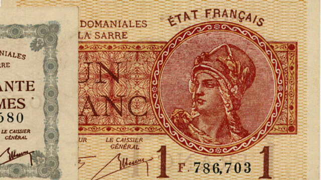 1 franc Mines domaniales de la Sarre type 1920