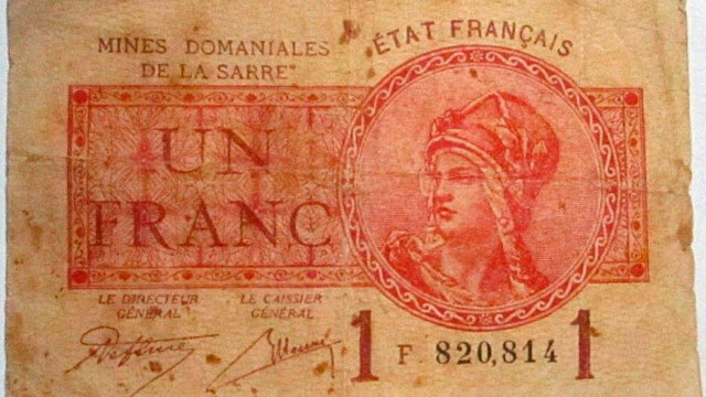 1 franc Mines domaniales de la Sarre type 1920