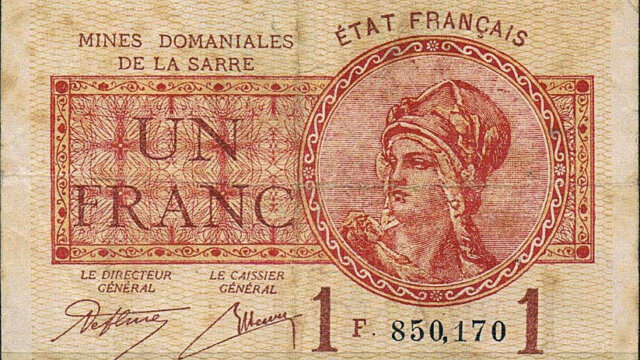 1 franc Mines domaniales de la Sarre type 1920