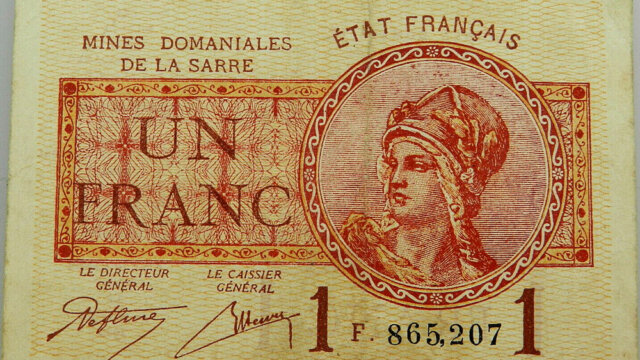 1 franc Mines domaniales de la Sarre type 1920