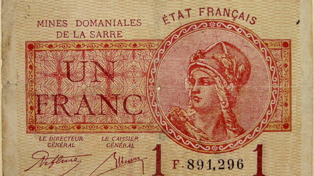 1 franc Mines domaniales de la Sarre type 1920