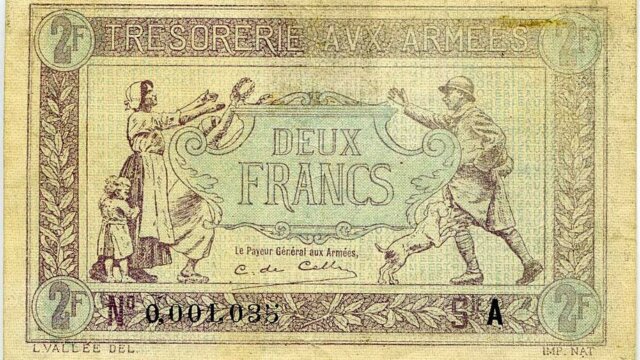 2 francs Trésorerie aux armées type 1917