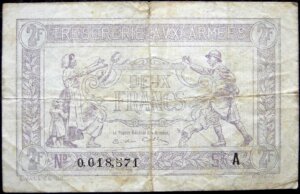 2 francs Trésorerie aux armées type 1917