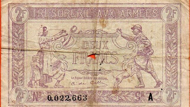 2 francs Trésorerie aux armées type 1917