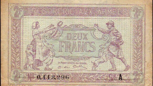 2 francs Trésorerie aux armées type 1917