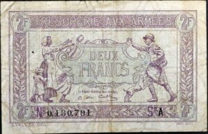 2 francs Trésorerie aux armées type 1917