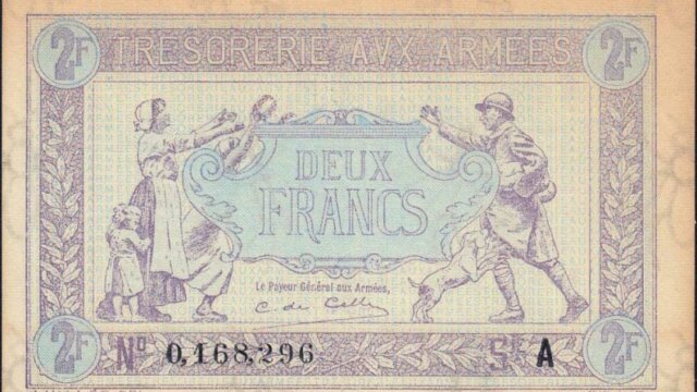 2 francs Trésorerie aux armées type 1917