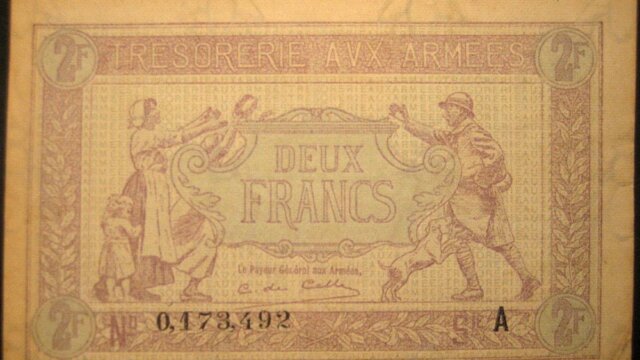 2 francs Trésorerie aux armées type 1917