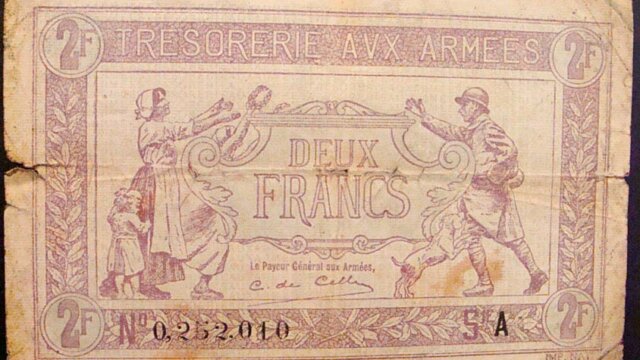 2 francs Trésorerie aux armées type 1917