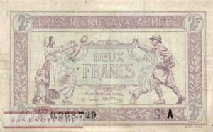 2 francs Trésorerie aux armées type 1917